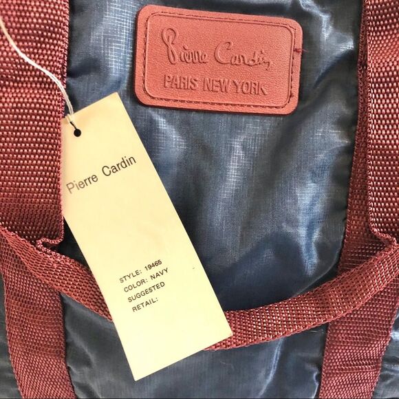 Pierre Cardin Paris New York  Blue travel duffel Bag NWT multi-purpose bag - Picture 7 of 8